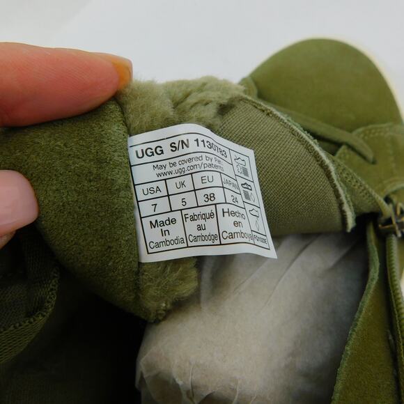 UGG Womens Alameda Mid Zip Burnt Olive Sneaker Size 7 Boot - Picture 9 of 10